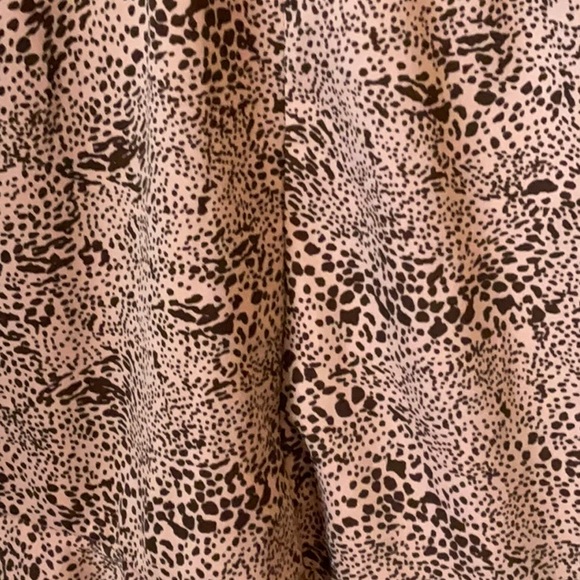 PrettyLittleThing Dusty Pink Dalmatian High Neck Frill Hem Bodycon Dress Size 10 - Picture 8 of 12